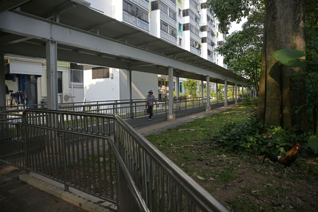 Techo verde en un edificio de Singapur