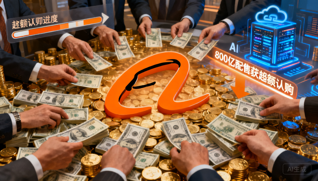 Infografía de la estrategia de inversión en IA de Alibaba